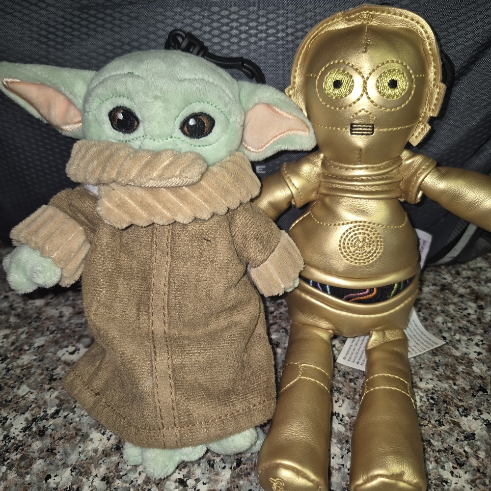 Scentsy Buddy Clips Star Wars Plush Toy Set - Green and Gold